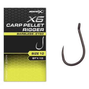 Matrix X6 – Carp Pellet Rigger Hooks
