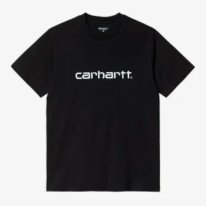 Carhartt WIP Tee - Script - Black / White