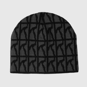 Poetic Collective Bonnet - Skull Logo Pattern - Black