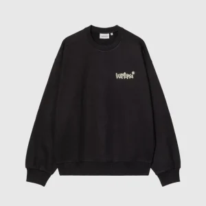 Carhartt WIP Crew - Wiptopia - Black