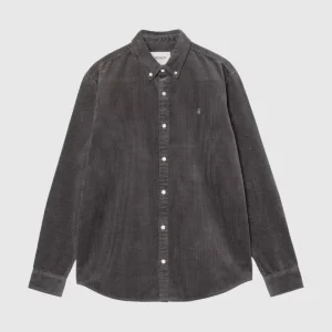 Carhartt WIP Chemise - L/S Madison Corduroy - Graphite/Graphite