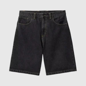 Carhartt WIP Short - Brandon - Black Stone Washed