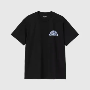Carhartt WIP Tee - Jazzy - Black / Air Sky