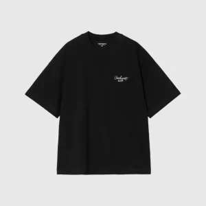 Carhartt WIP Tee - Signature Script - Black / White