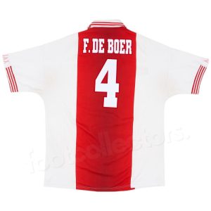 Maillot Ajax De Boer 1997-1998 Domicile