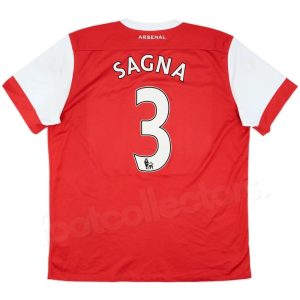 Maillot Arsenal Domicile 2010-2011 Sagna