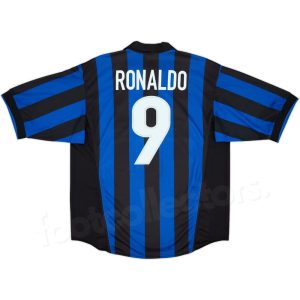 Maillot Inter Milan Domicile 1998-1999 Ronaldo