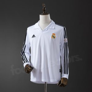 Maillot Real Madrid Domicile 2002-2003 Manches longues