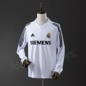 Maillot Real Madrid Domicile 2005-2006 Manches Longues