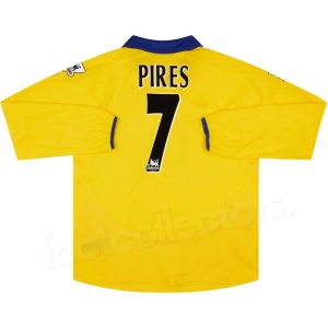 Maillot Arsenal Exterieur 2003-2004 Pires Manches Longues
