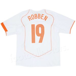 Maillot Retro Vintage Pays Bas Exterieur 2004 2006 Robben