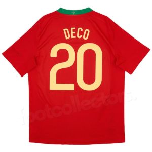 Maillot Retro Vintage Portugal Domicile 2006 2008 Deco