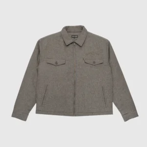 Passport Jacket - Arthur Wool Zip - Grey Marle