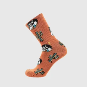 Psockadelic Chaussette - Dude Ranch - Brown