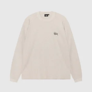 Stussy Crew - Raglan Thermal Basic Stock - Bone