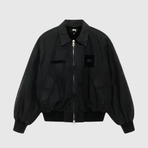 Stussy Jacket - Flight Bomber - Black
