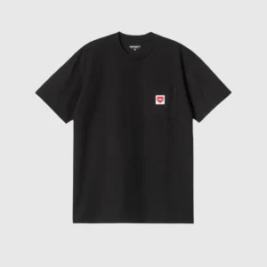Carhartt WIP Tee - Pocket Heart - Black / Red