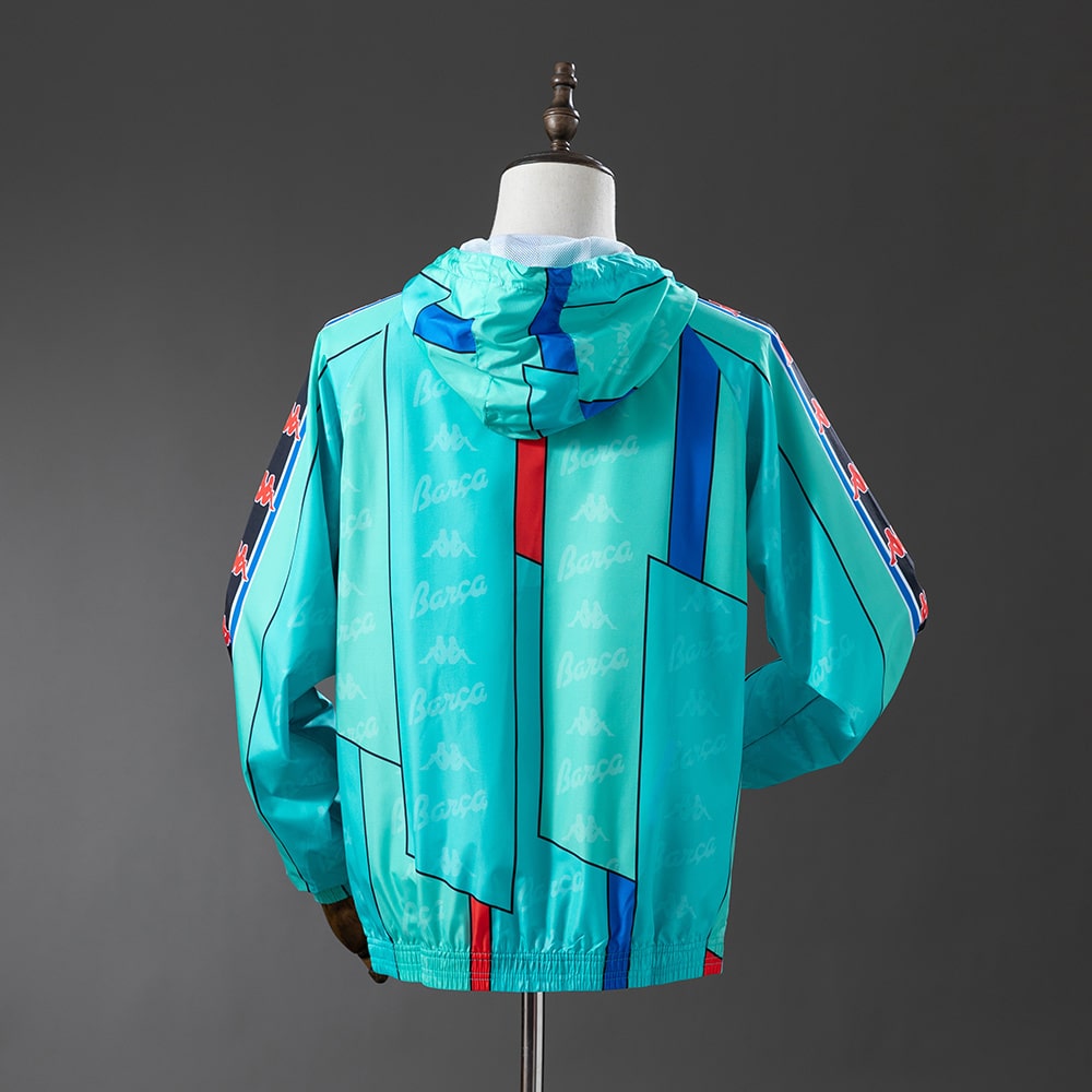 Veste Survetement Barca Kappa Bleu Turquoise – Image 2