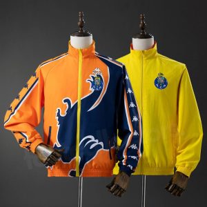 Veste Survetement FC Porto Reversible Orange et Jaune