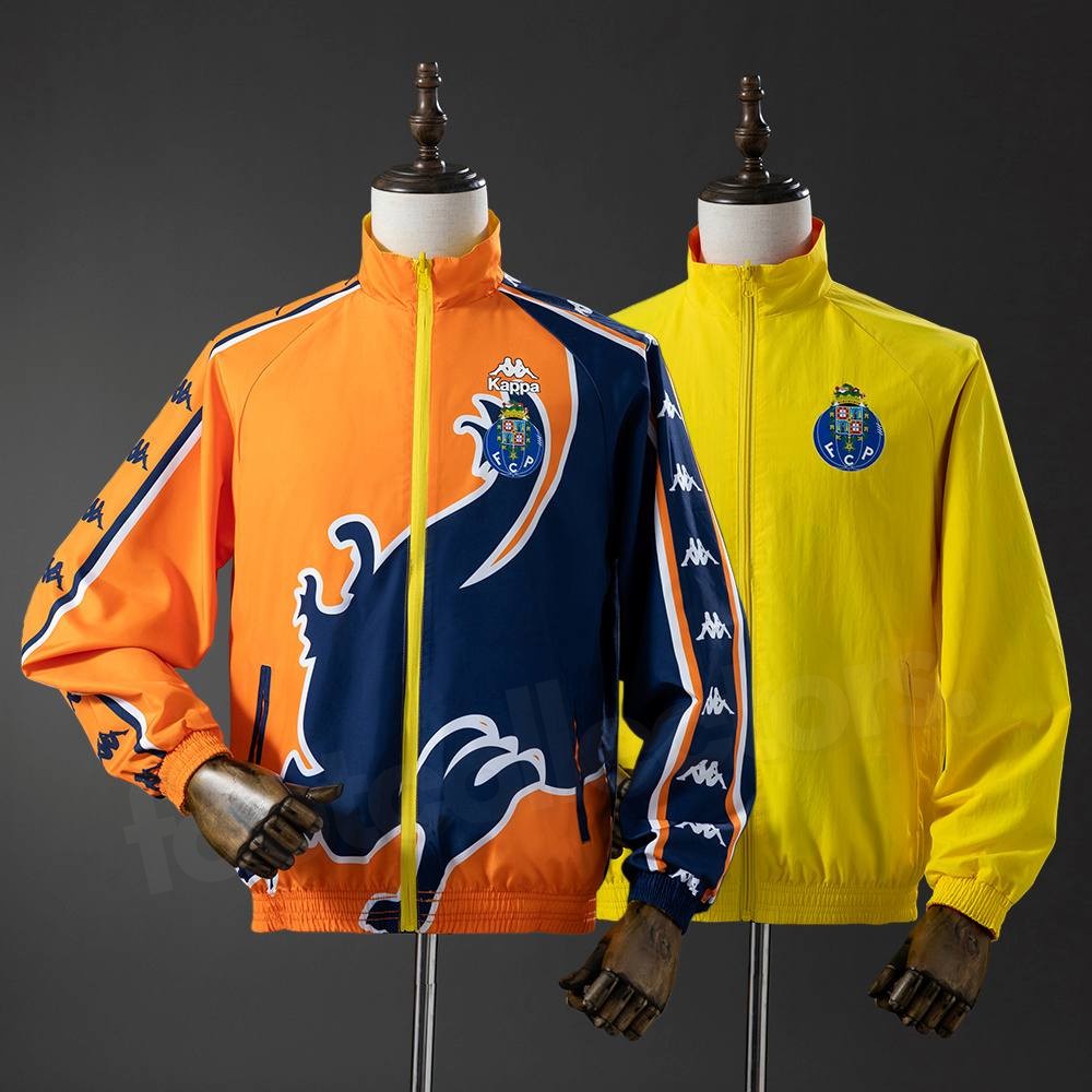 Veste Survetement FC Porto Reversible Orange et Jaune