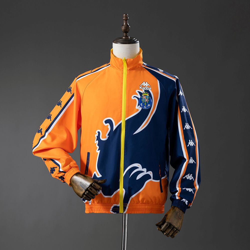 Veste Survetement FC Porto Reversible Orange et Jaune – Image 2