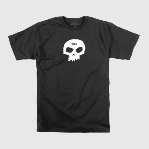 Zero Tee - Single Skull - Black/White