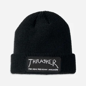 Thrasher Bonnet - New Religion Patch - Black