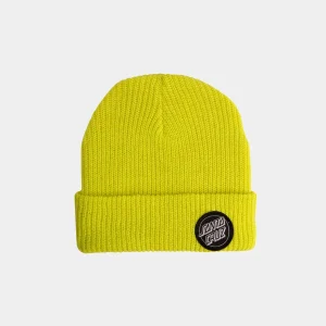 Santa Cruz Beanie - Outline Dot - Lime