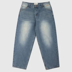 Dime Pant - Baggy Denim - Sandblasted Indigo