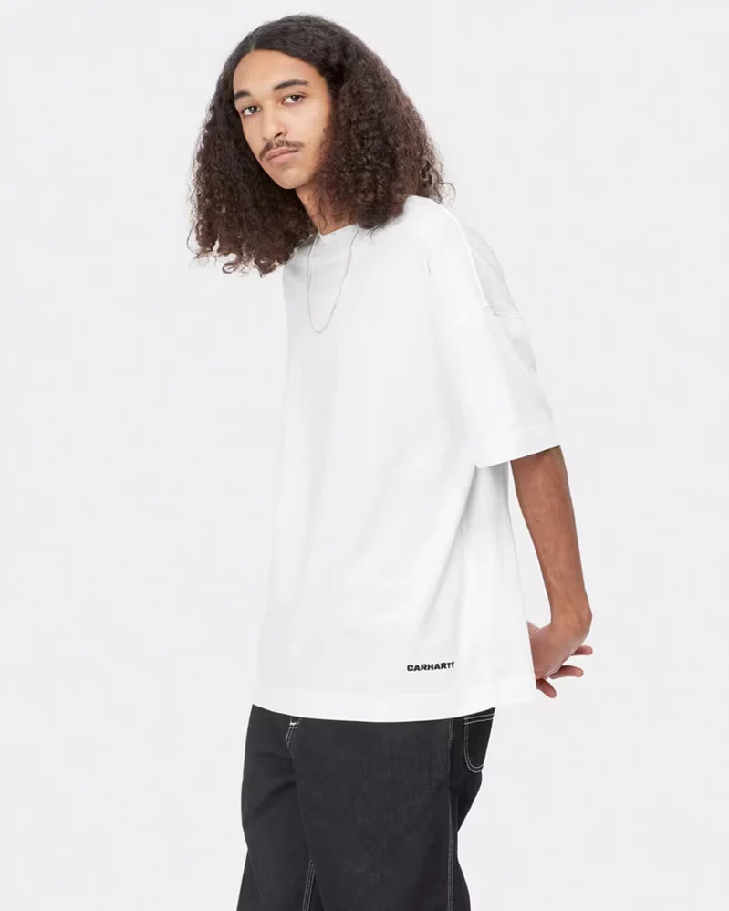 Carhartt Tee - Link Script - White