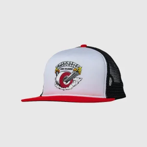 Spitfire Cap - Burnout - White/Red/Black
