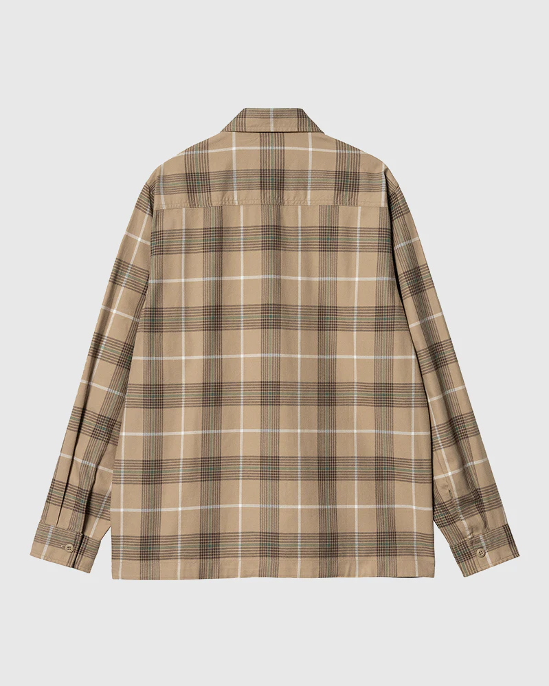Carhartt WIP Chemise - Hadley Check - Leather – Image 2
