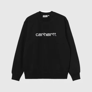Carhartt WIP Crew - Sweat - Black / White