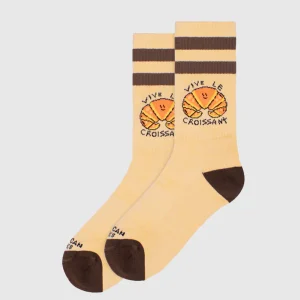 American Socks - Vive le croissant  Mid High - Beige