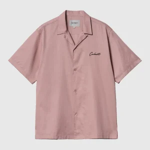 Carhartt WIP Chemise - Delray - Glassy Pink / Black