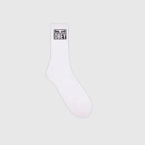 Obey Chaussettes - Eyes Icon - White