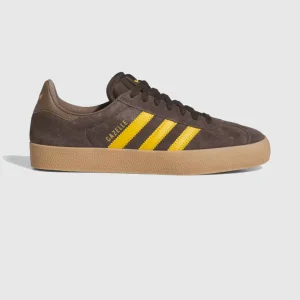 Adidas Shoes - Gazelle - Dark Brown / Yellow