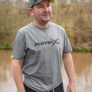 Matrix Hex Print T-Shirt gris