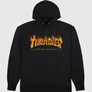 Thrasher Hoodie - Inferno - Black