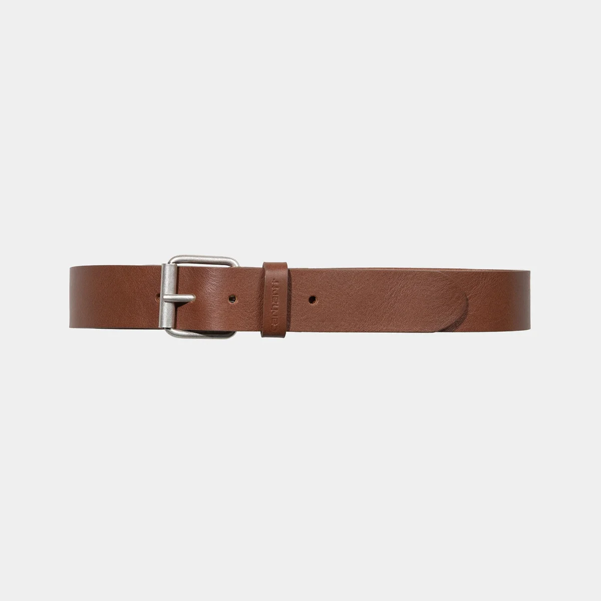 Carhartt WIP Ceinture - Script - Leather Cognac – Image 2