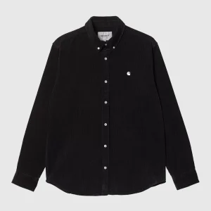 Carhartt WIP Chemise - Madison Cord - Black