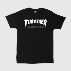 Thrasher Tee - Skate Mag - Black