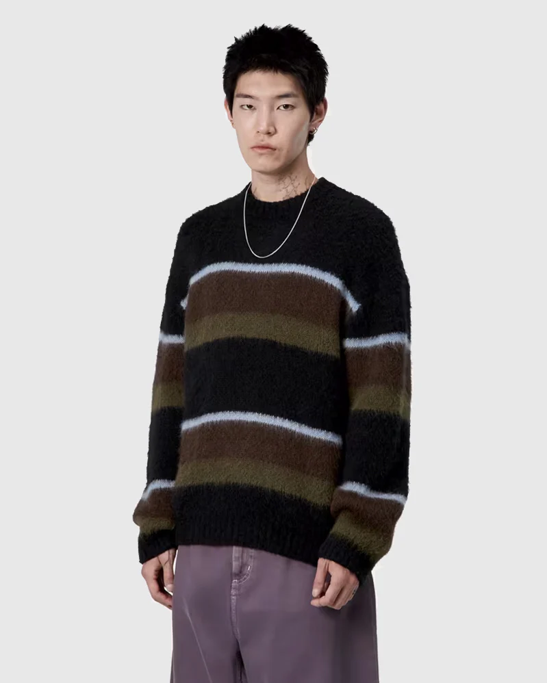 Carhartt Sweater - Merton - Sundling Stripes / Palisander – Image 2