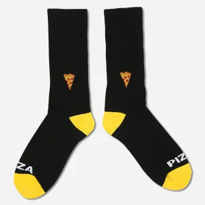 Pizza Chaussette - Emoji - Black/Yellow