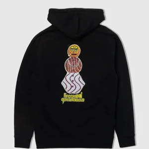 Krooked Hoodie - KR X QS Snackman - Black