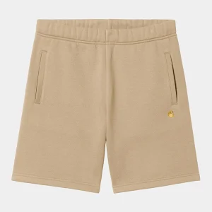 Carhartt WIP Short - Chase Sweat - Sable / Gold