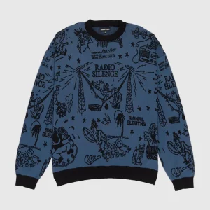 Passport Sweater - Eyeball - Harbour Blue/Black