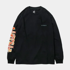 tee-shirt-manches-longues-evisen-noir-dragon-ship.jpgv1672414698 Evisen Tee LS - Dragon Ship - Black