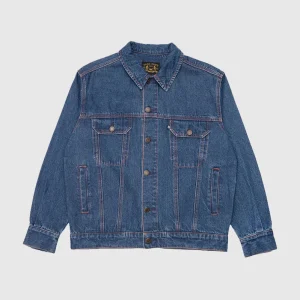 Passport Veste - Worker Club Trucker - Washed Dark Indigo